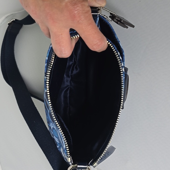NWT Coach Blue Patterned Crossbody Bag - Picture 6 of 10